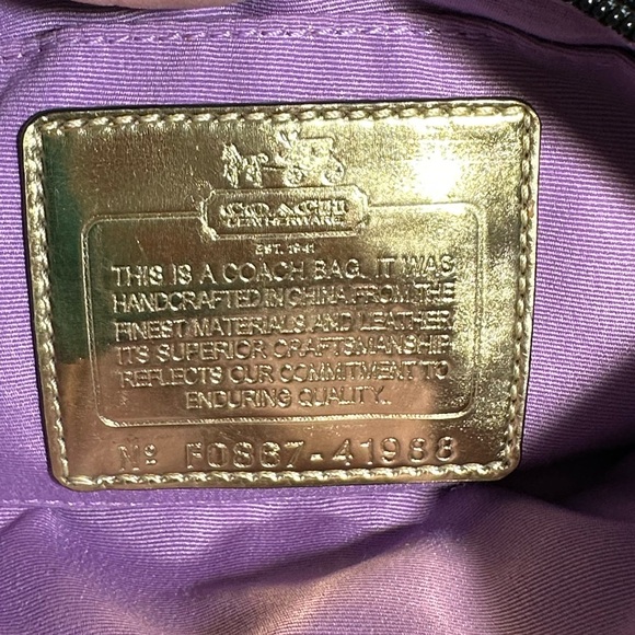 Like New - Coach Signature Wristlet Black - Picture 8 of 10